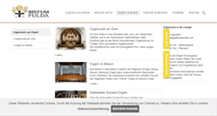 Desktop Screenshot of orgelmusik.bistum-fulda.de