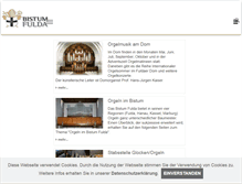 Tablet Screenshot of orgelmusik.bistum-fulda.de